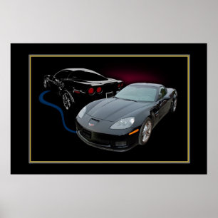 Vette One gold Poster