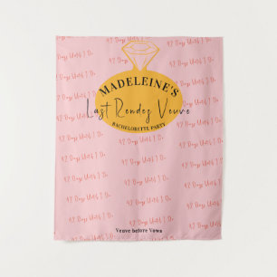 Veuve Before Vows Bachelorette Photobooth Backdrop Tapestry