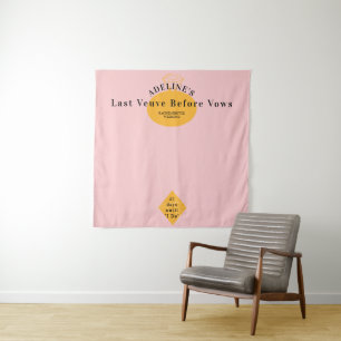 Veuve Before Vows Bachelorette Weekend Backdrop Tapestry