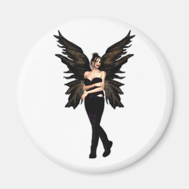Veuvette Gothic Fairy Magnet (Front)