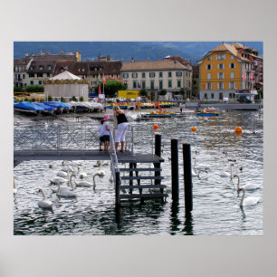 Vevey Lake Geneva Poster