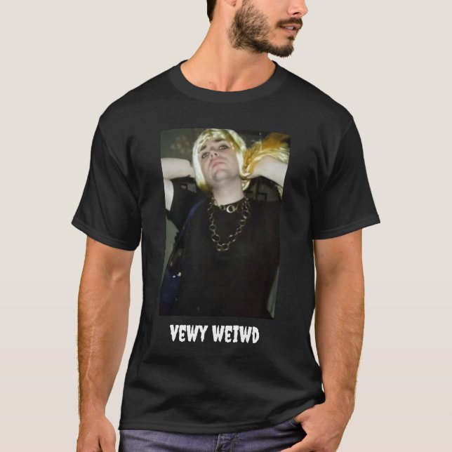 Vewy Weiwd JD - Black T-Shirt (Front)