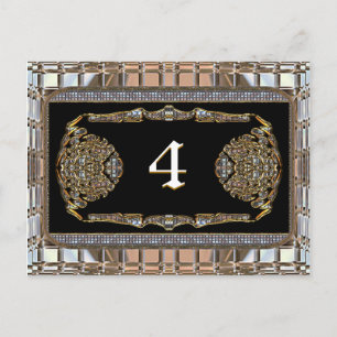 Vex Elite Victorian Table Number Card
