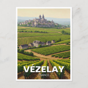 Vezelay Vézelay Burgundy France Travel Postcard