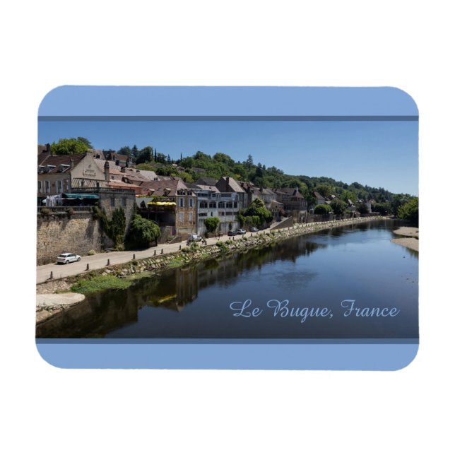 Vezere River Le Bugue, Dordogne, France Magnet (Horizontal)