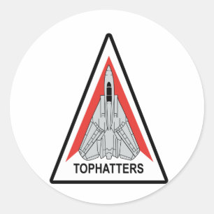 VF-14 Tophatters Classic Round Sticker