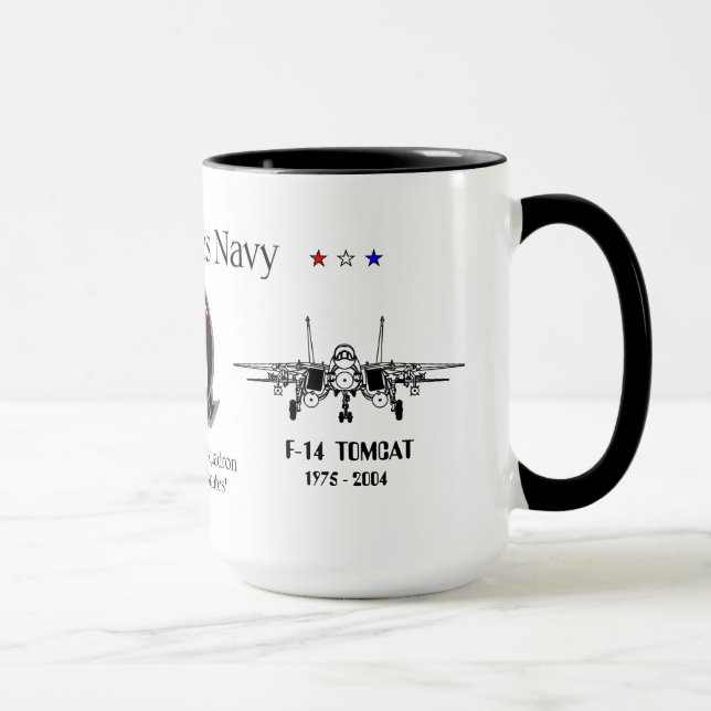 VF-211 'Checkmates'  - F-14 Tomcat Sq. Mug (Right)