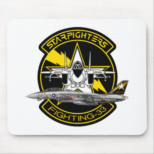 VF-33 Starfighters F-14 トムキャット VF-33 ターシアーズ Mouse Mat