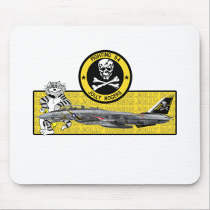 VF-84 JOLLY ROGERS F-14 TOMCAT MOUSE MAT