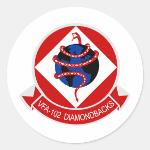 VFA-102 Diamondbacks Classic Round Sticker