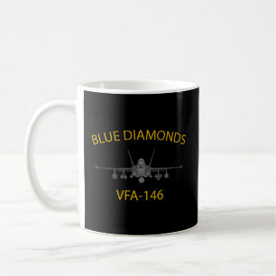 Vfa-146 Blue Diamonds Strike Fighter Squadron F-18 Coffee Mug
