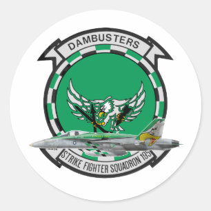 VFA-195 Dambusters Classic Round Sticker