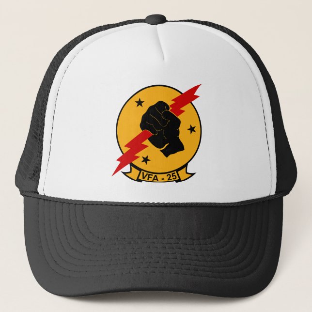VFA - 25 Fighter Squadron Fist Of The Fleet Trucker Hat (Front)