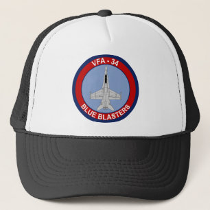 VFA - 34 Fighter Squadron - Blue Blasters Trucker Hat