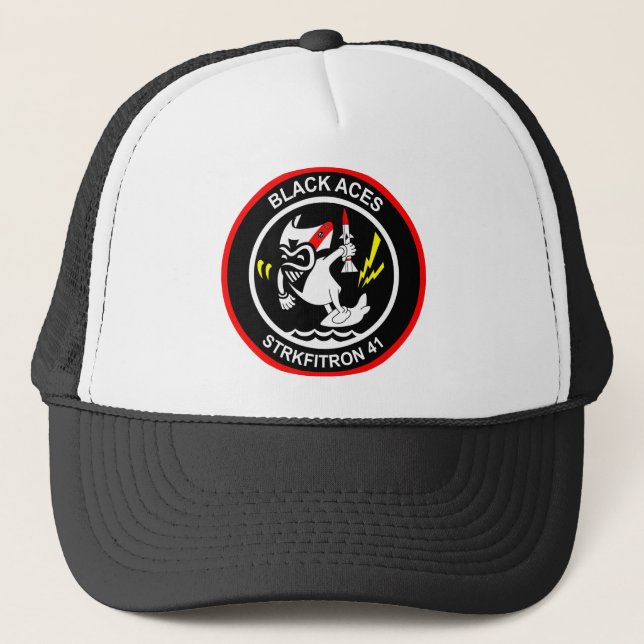 VFA - 41 Strike Fighter Squadron Trucker Hat (Front)