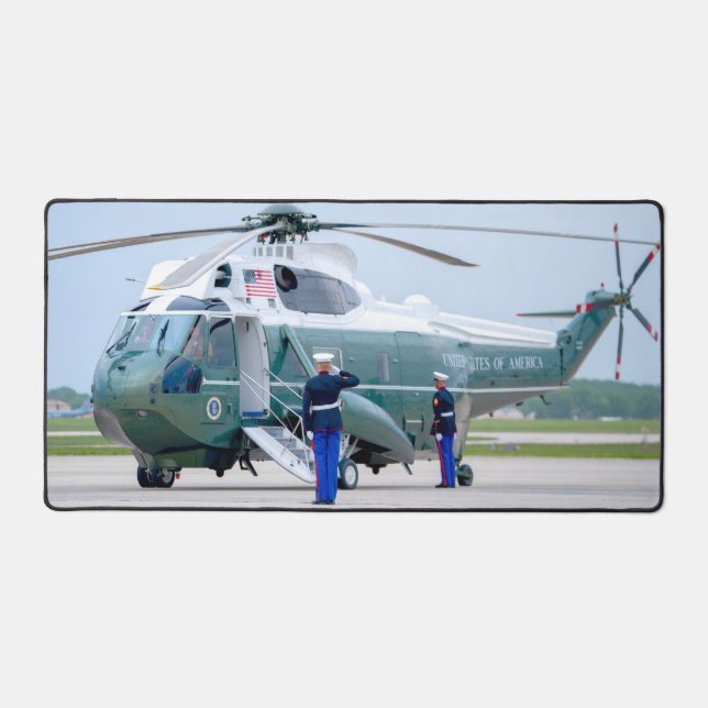 VH-3D SEA KING MARINE ONE DESK MAT (Front)