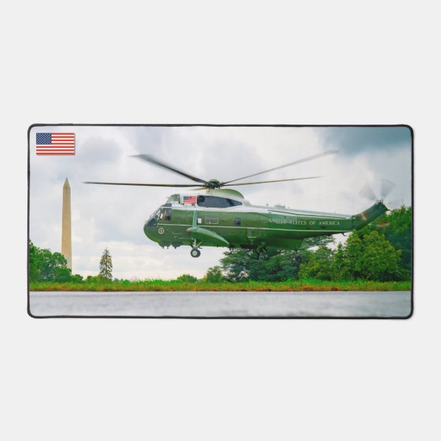 VH-3D SEA KING MARINE ONE DESK MAT (Front)