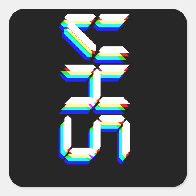 VHS SQUARE STICKER (Front)