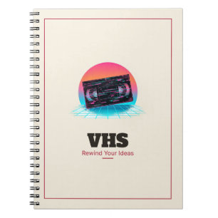 VHS Tape Spiral Notebook