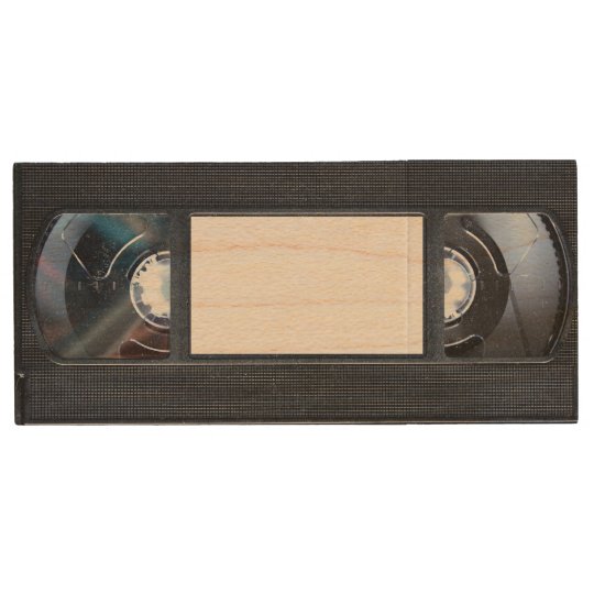 VHS Tape Wood USB Flash Drive Zazzle.co.uk