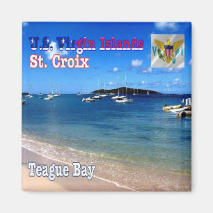 VI - Virgin Islands - Teague Bay Beach Magnet