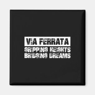 Via Ferrata Mountain Rock Climbing Magnet