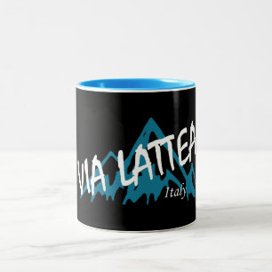 Via Lattea Mountains Two-Tone Coffee Mug
