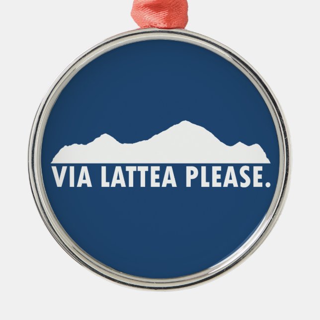 Via Lattea Please Metal Tree Decoration (Front)