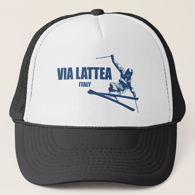 Via Lattea Skier Trucker Hat (Front)