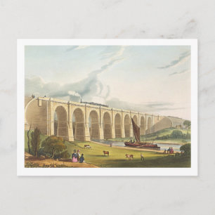 Viaduct across the Sankey Valley, plate 4 from 'Li Postcard