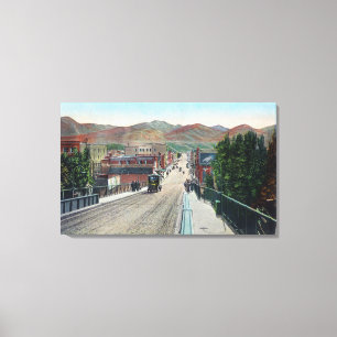 Viaduct View of Centre StreetPocatello, ID Canvas Print