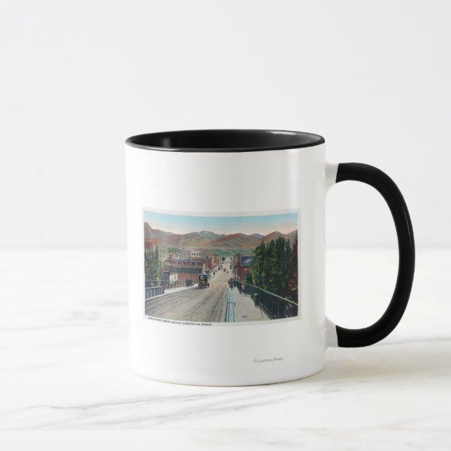 Viaduct View of Centre StreetPocatello, ID Mug (Right)