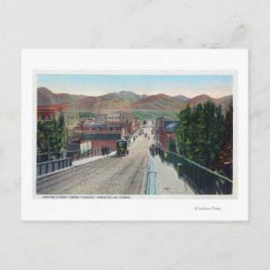 Viaduct View of Centre StreetPocatello, ID Postcard