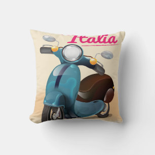 Viaggio a Italia travel poster print Cushion