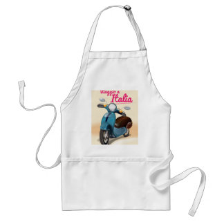 Viaggio a Italia travel poster print Standard Apron