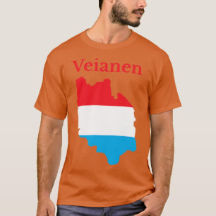 Vianden Canton Map Luxembourg T-Shirt