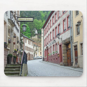 Vianden, Luxembourg street scene Mouse Mat