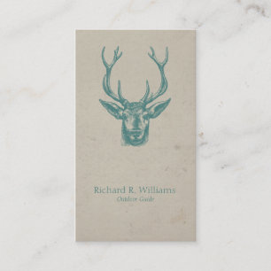 Viantage Deer Head Business Card
