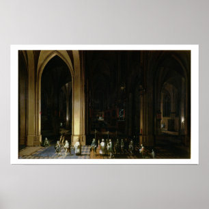 Viaticum in the Interior of a Church Poster