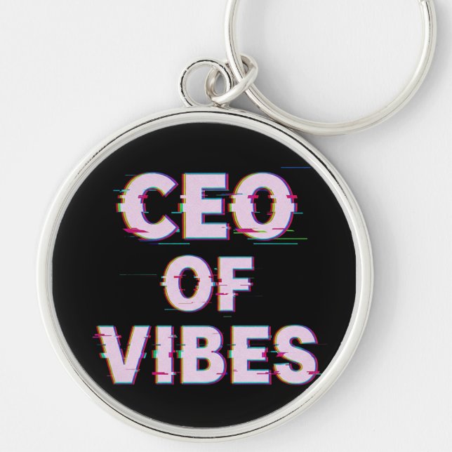 VIBE CEO PROTOCOL - Reality Glitch (Instant Aura U Key Ring (Front)