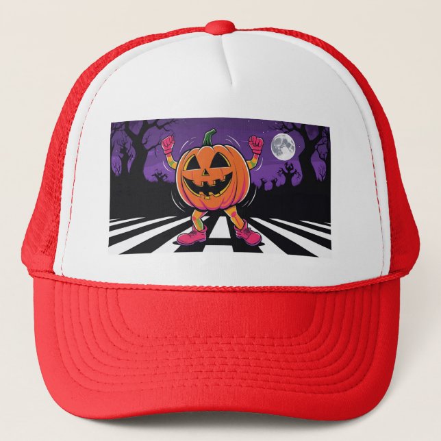 Vibe me Jack-o-lantern Trucker Hat   (Front)
