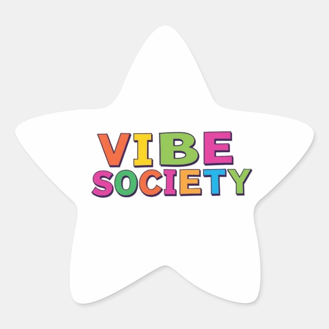 Vibe Society Star Sticker (Front)