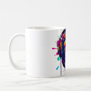 Vibe with Abstract Monkey DJ Coffee Mug