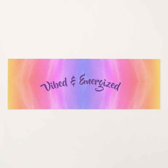 Vibed & Energized Yoga Mat (Front (Horizontal))