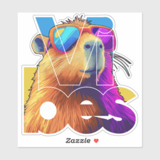 Vibes Capybara Retro Design