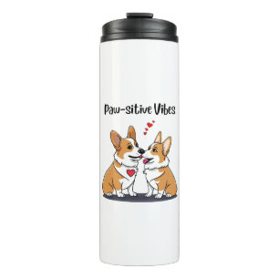 Vibes Corgis in Love Thermal Tumbler