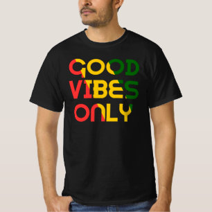 Vibes Good Only Rasta Reggae Roots T-Shirt