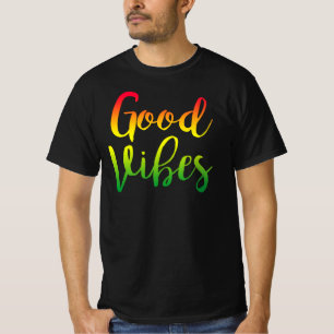 Vibes Good Only Rasta Reggae Roots T-Shirt