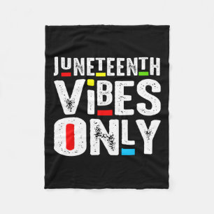 Vibes Only 1865 Independence Day Fleece Blanket