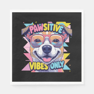 Vibes Only Funny Dog T-Shirt – Cool Dog Napkin